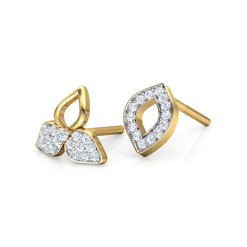 Flower & Leaf Mismatched Earrings