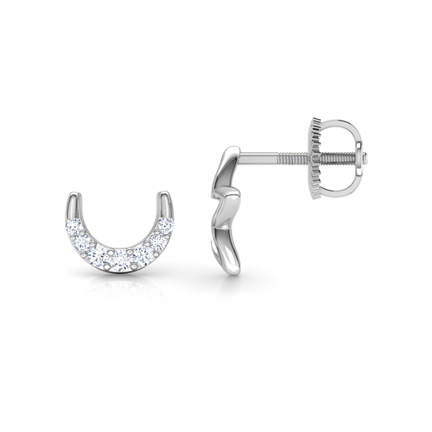 Star & Moon Mismatched Diamond Stud Earrings Star & Moon Mismatched Diamond Stud Earrings