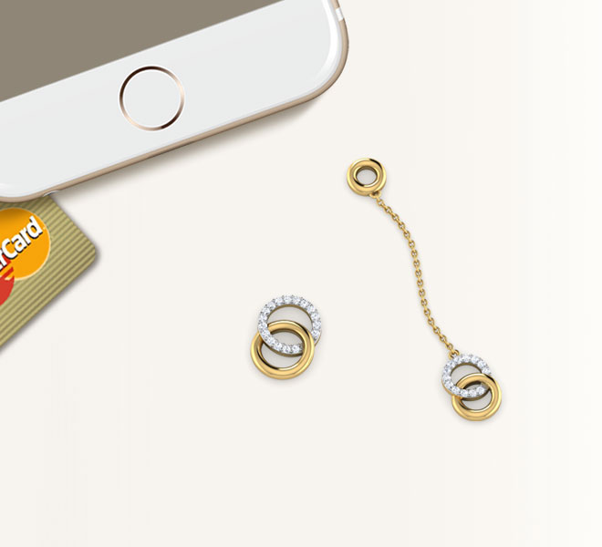 O & O Mismatched Diamond Mismatched Earrings