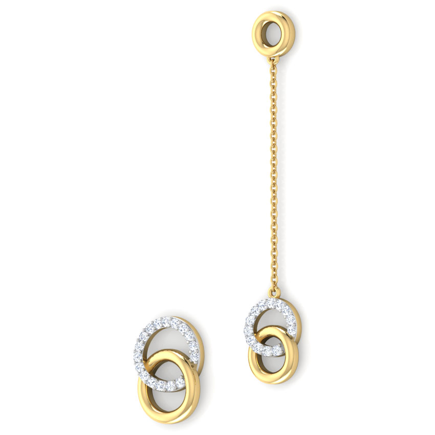 O & O Mismatched Diamond Mismatched Earrings