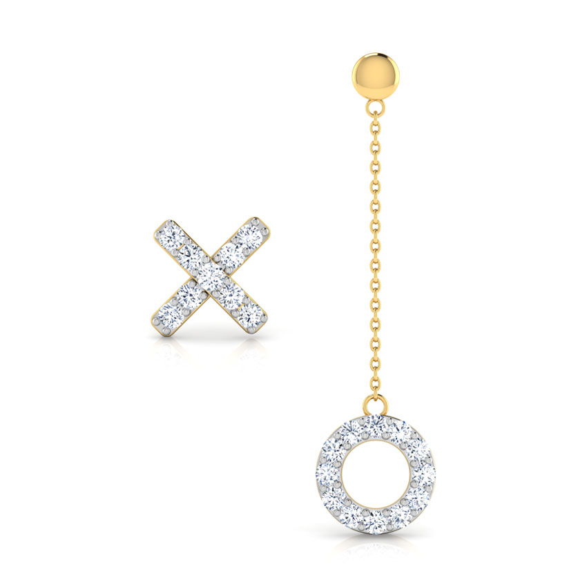 X & O Mismatched Earrings