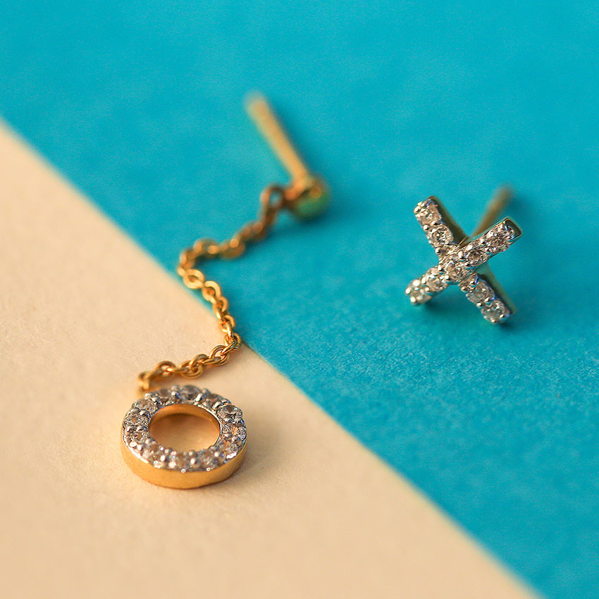 X & O Diamond Drop Earrings X & O Diamond Drop Earrings