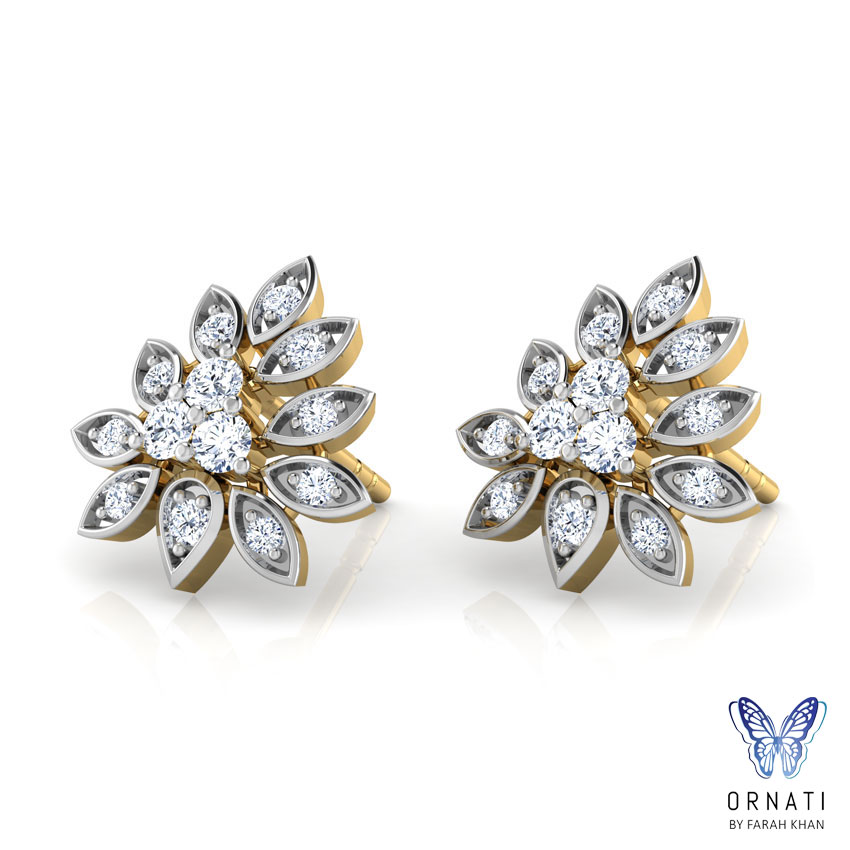 Stipple Stud Earrings
