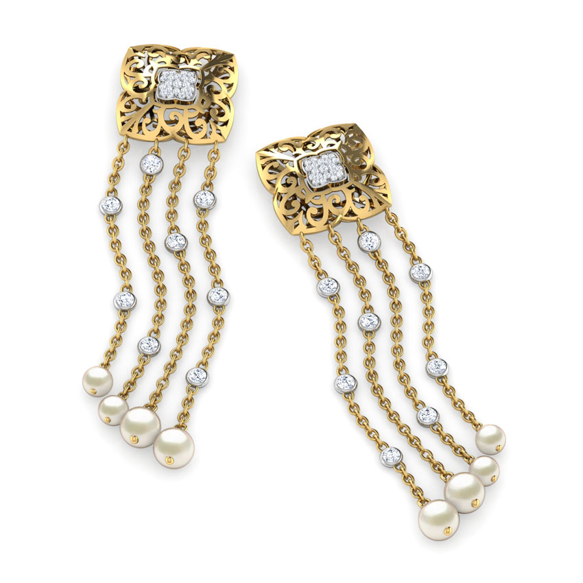 Kylie Layered Pearl Drop Earrings Kylie Layered Pearl Drop Earrings