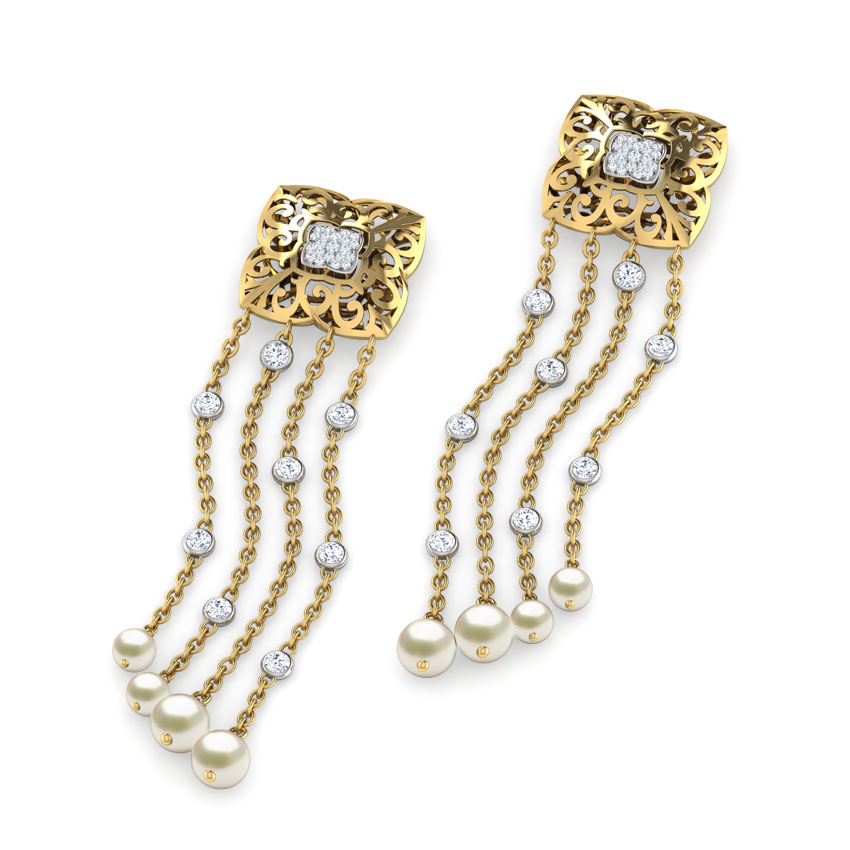 Kylie Layered Pearl Drop Earrings Kylie Layered Pearl Drop Earrings