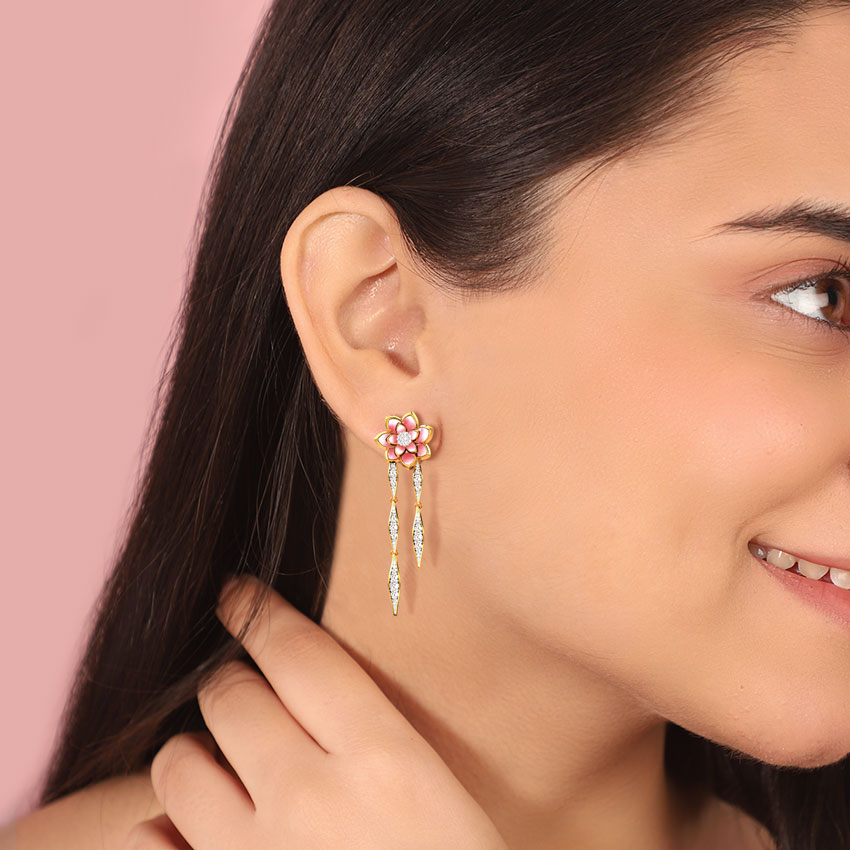 Lotus Dreams Drop Earrings