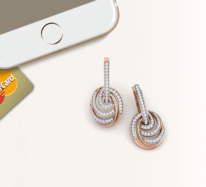 Interwreathe Diamond Drop Earrings