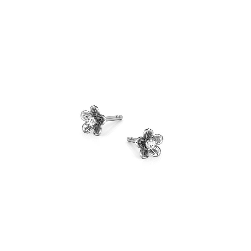 Vinca Stud Diamond Stud Earrings