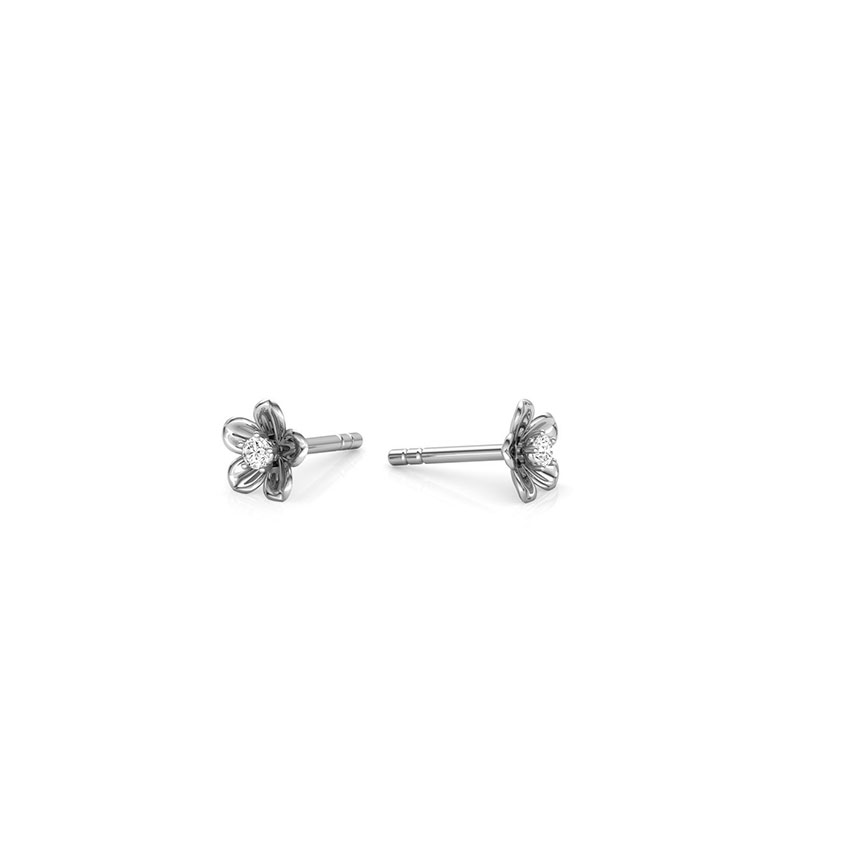 Vinca Stud Diamond Stud Earrings