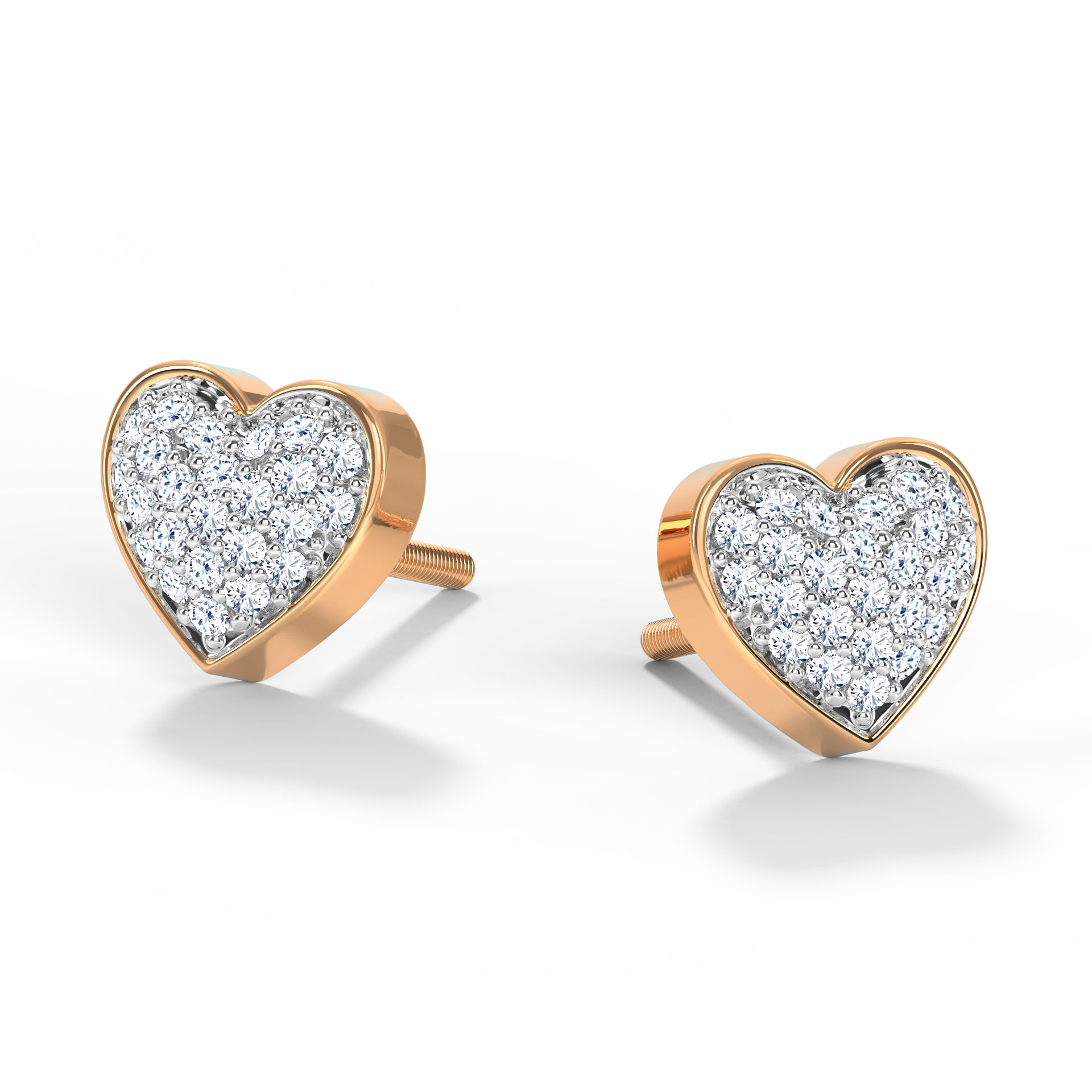 Bevy Heart Stud Earrings Bevy Heart Stud Earrings