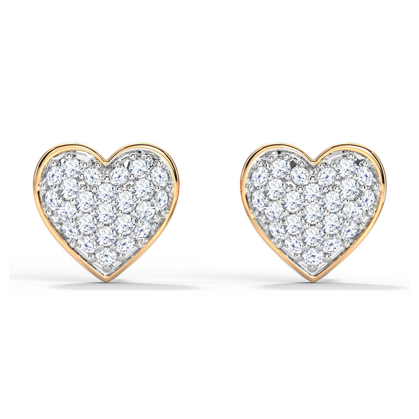 Bevy Heart Stud Earrings Bevy Heart Stud Earrings