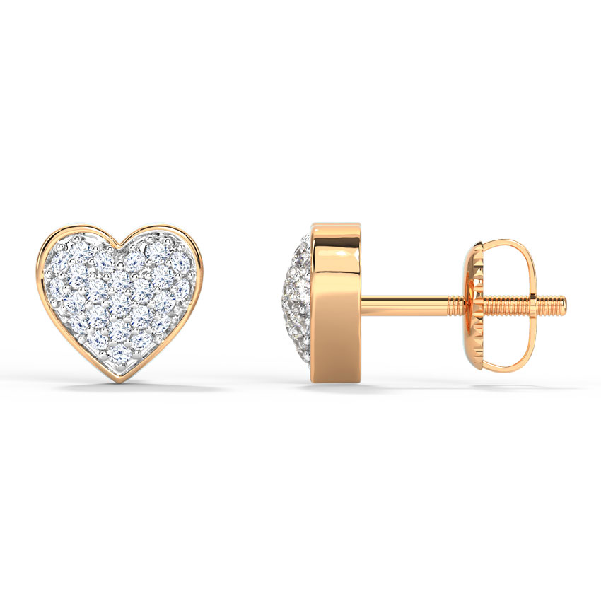 Bevy Heart Stud Earrings Bevy Heart Stud Earrings