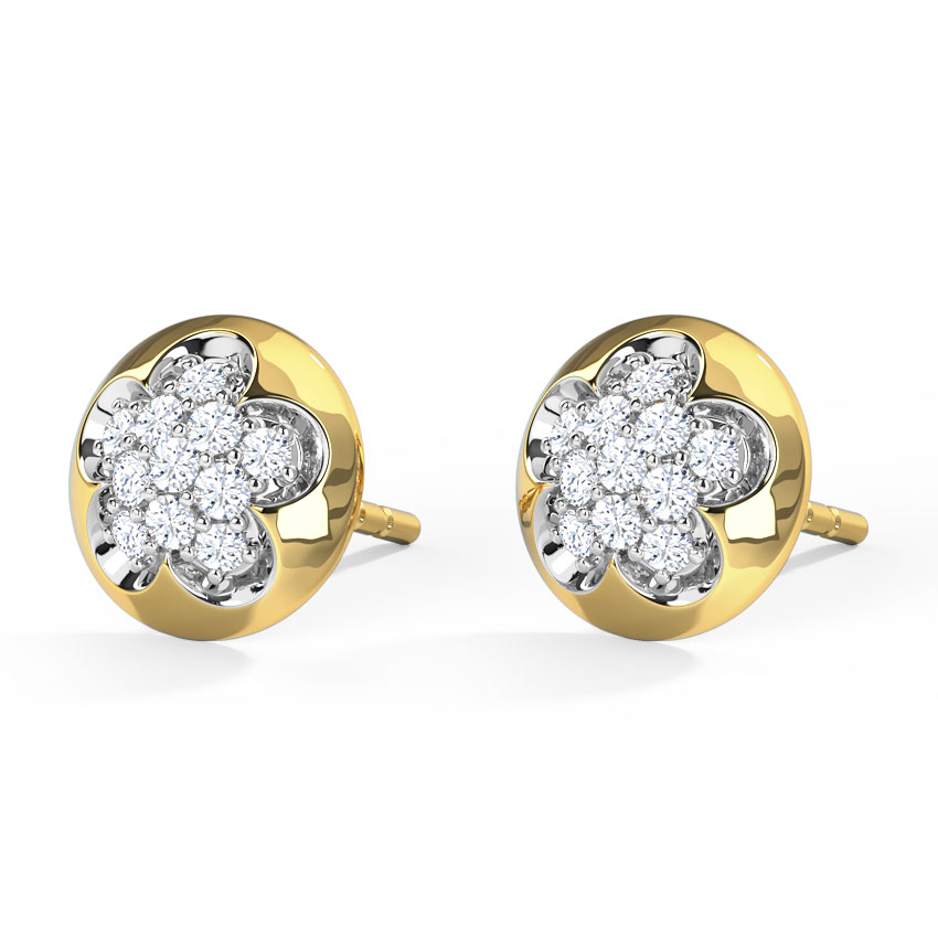 Floret Cluster Stud Earrings