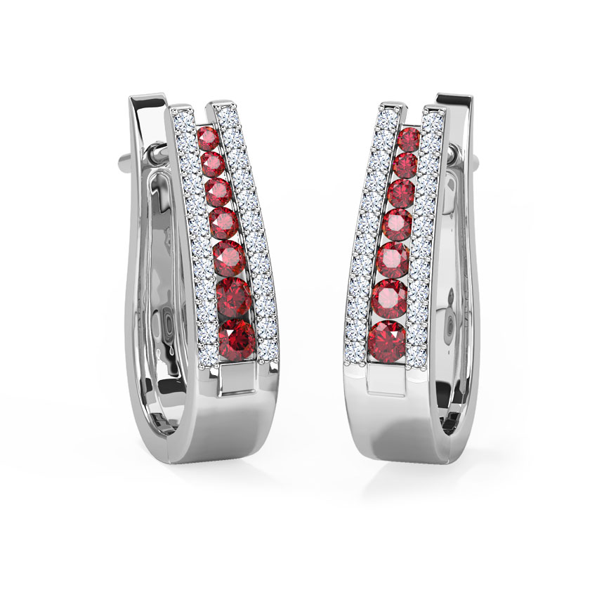 Tri Row Hoop Earrings