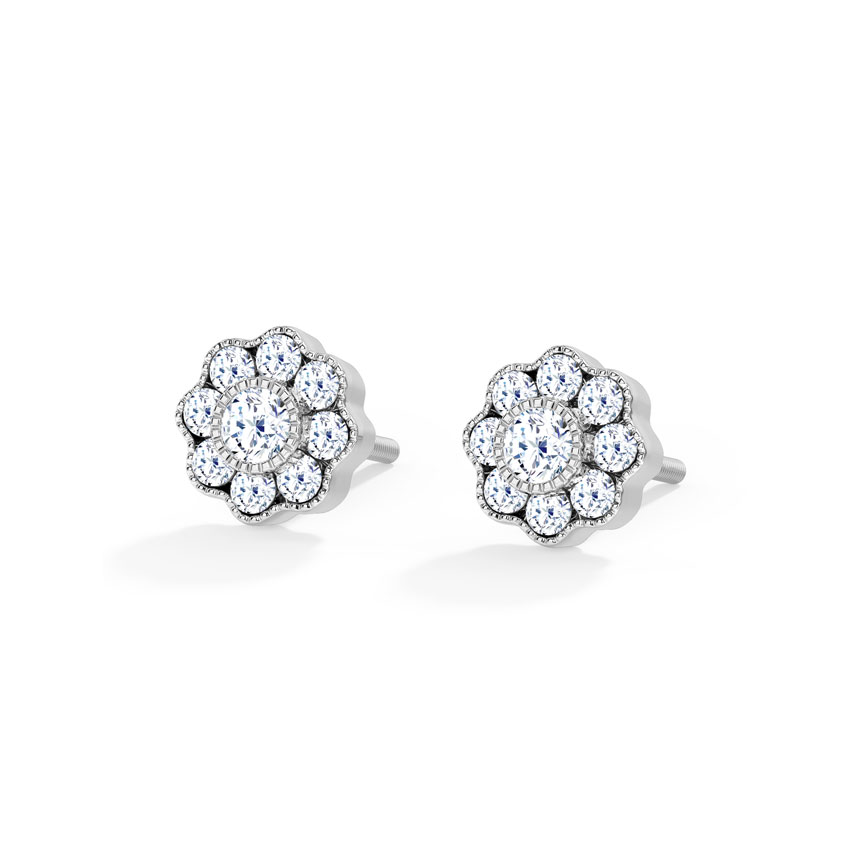 Petite Cluster Stud Earrings
