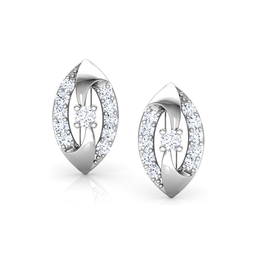 Joyous Swirl Diamond Stud Earrings Joyous Swirl Diamond Stud Earrings