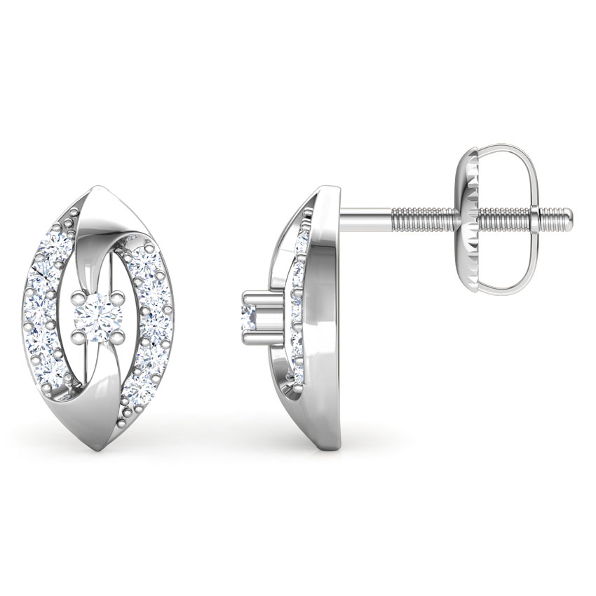 Joyous Swirl Diamond Stud Earrings Joyous Swirl Diamond Stud Earrings