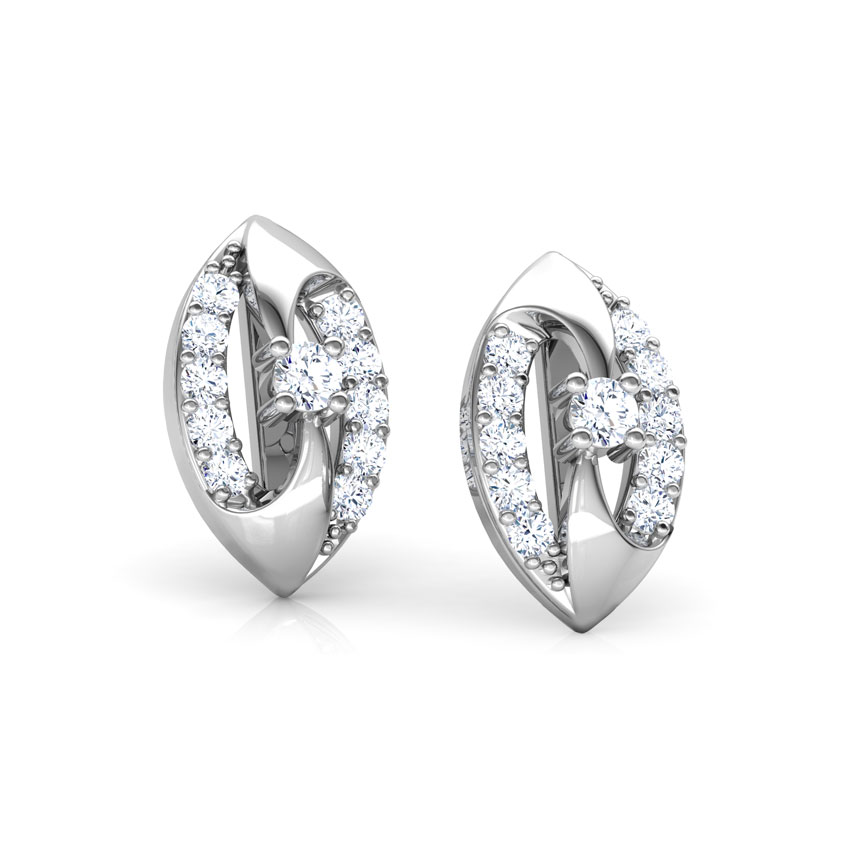 Joyous Swirl Diamond Stud Earrings Joyous Swirl Diamond Stud Earrings
