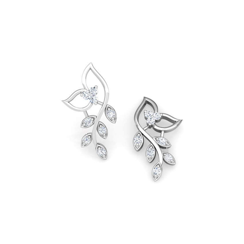 Classic Leaves Diamond Stud Earrings Classic Leaves Diamond Stud Earrings