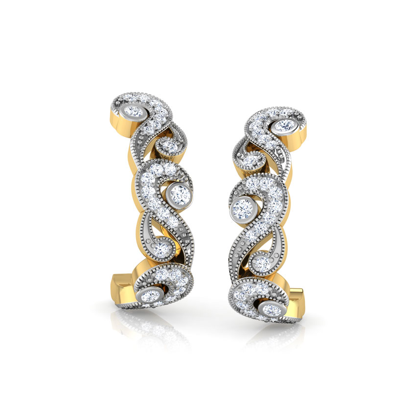 Classic Scroll Hoop Earrings