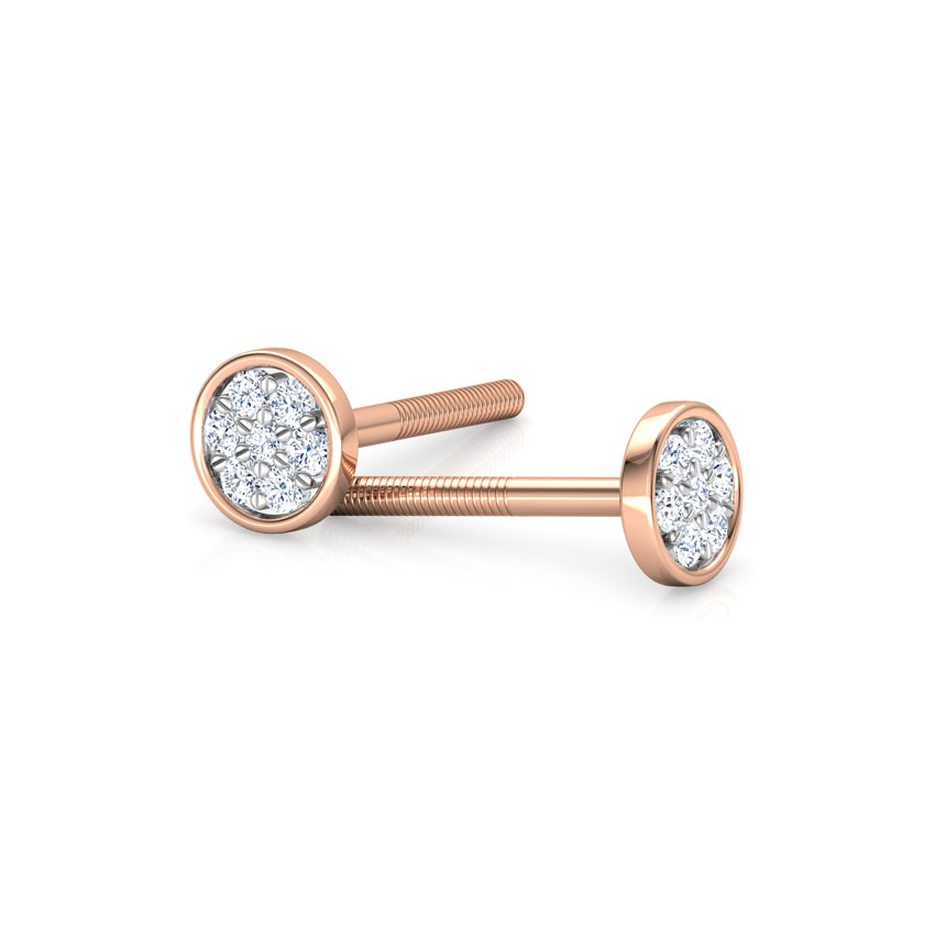 Star Diamond Stud Earrings