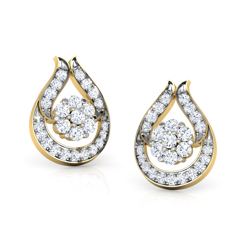 Clutch Drop Stud Earrings