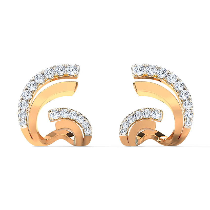 Flutter Hug Diamond Hoop Earrings Flutter Hug Diamond Hoop Earrings