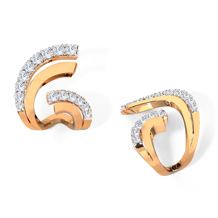 Flutter Hug Diamond Hoop Earrings Flutter Hug Diamond Hoop Earrings