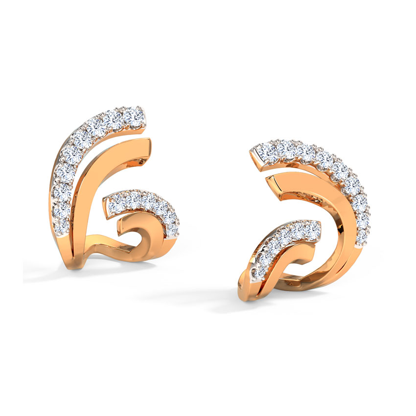 Flutter Hug Diamond Hoop Earrings Flutter Hug Diamond Hoop Earrings