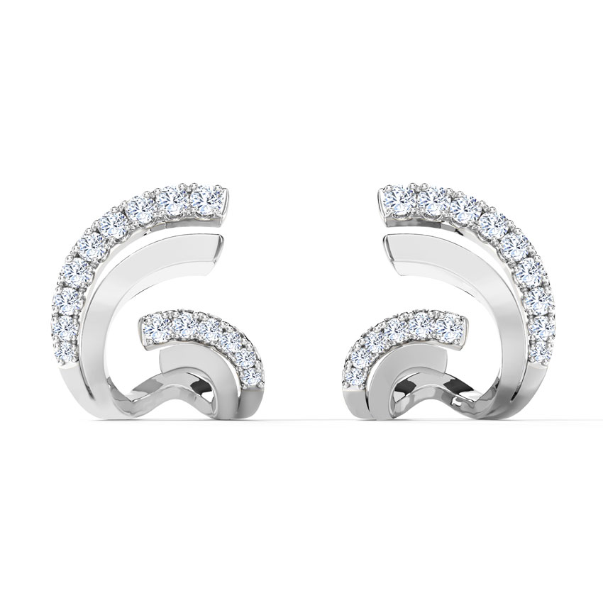 Flutter Hug Diamond Hoop Earrings Flutter Hug Diamond Hoop Earrings