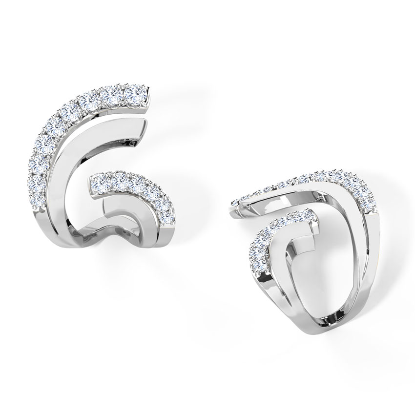Flutter Hug Diamond Hoop Earrings Flutter Hug Diamond Hoop Earrings