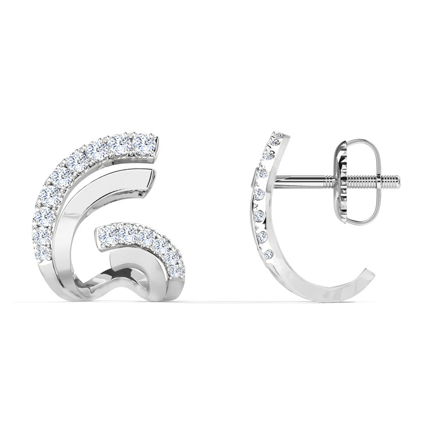 Flutter Hug Diamond Hoop Earrings Flutter Hug Diamond Hoop Earrings