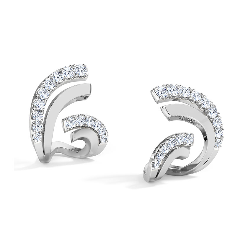 Flutter Hug Diamond Hoop Earrings Flutter Hug Diamond Hoop Earrings