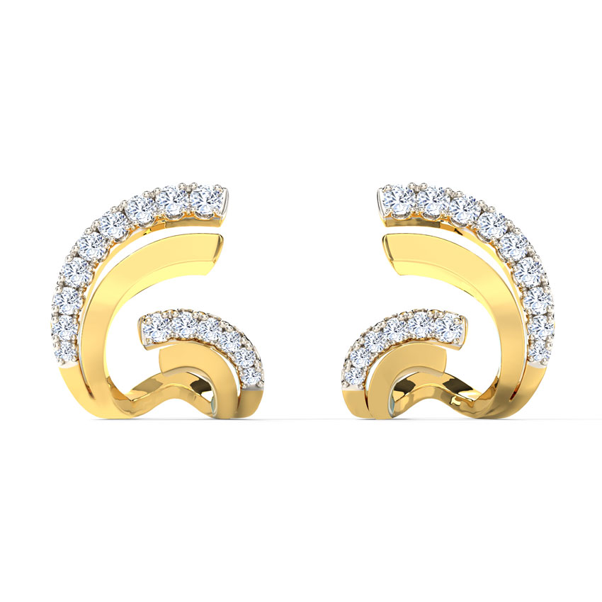 Flutter Hug Diamond Hoop Earrings Flutter Hug Diamond Hoop Earrings