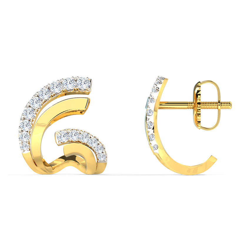 Flutter Hug Diamond Hoop Earrings Flutter Hug Diamond Hoop Earrings