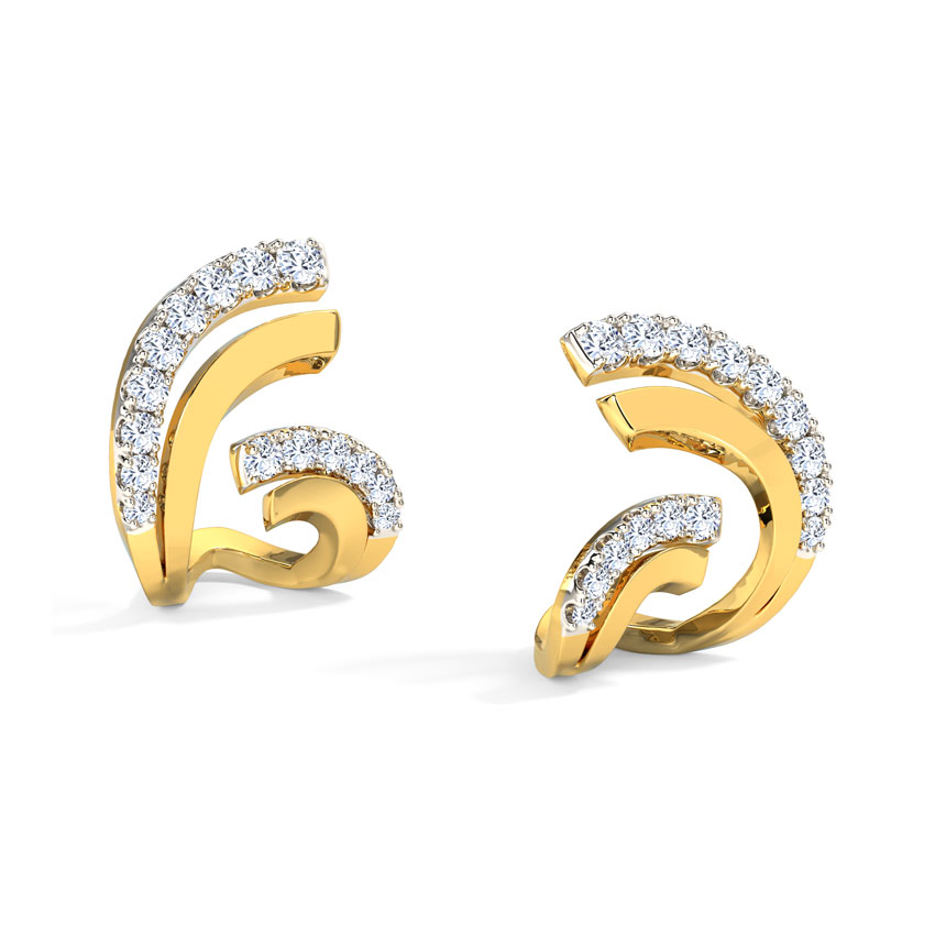 Flutter Hug Diamond Hoop Earrings Flutter Hug Diamond Hoop Earrings
