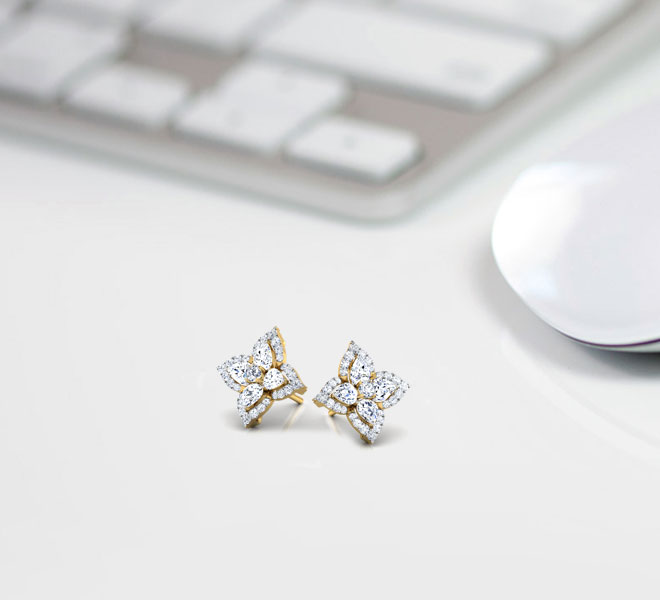 Glimmer Diamond Stud Earrings Glimmer Diamond Stud Earrings