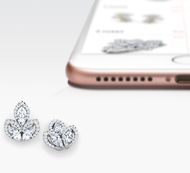 Twinkle Petals Diamond Stud Earrings Twinkle Petals Diamond Stud Earrings