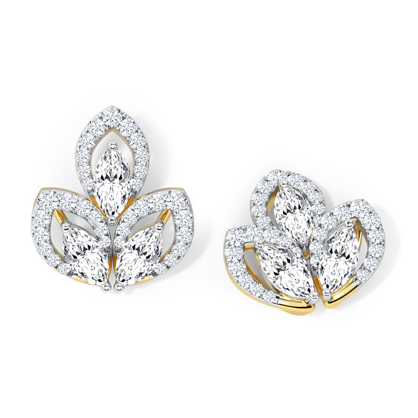 Twinkle Petals Diamond Stud Earrings Twinkle Petals Diamond Stud Earrings