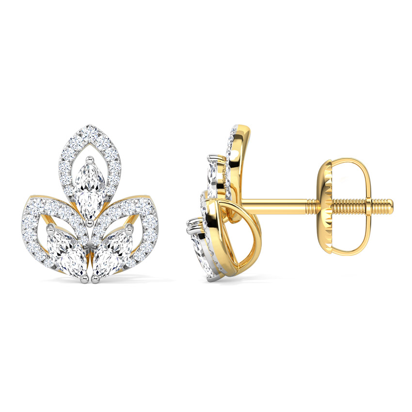 Twinkle Petals Diamond Stud Earrings Twinkle Petals Diamond Stud Earrings