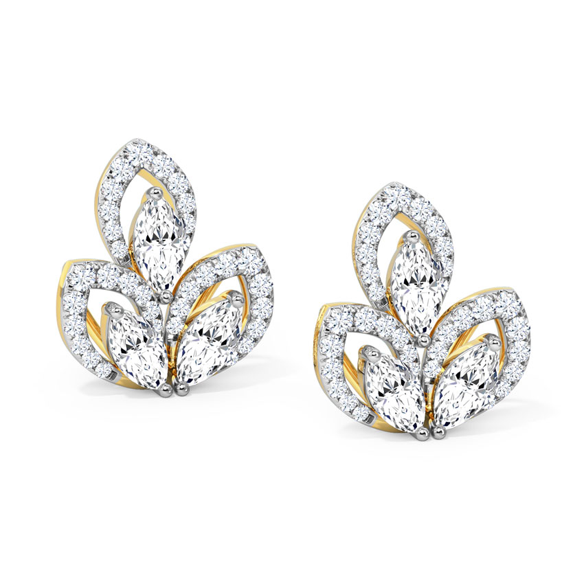 Twinkle Petals Diamond Stud Earrings Twinkle Petals Diamond Stud Earrings