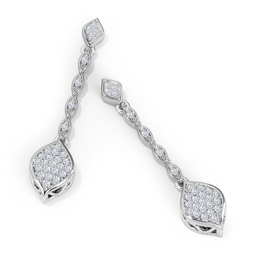 Ascending Diamond Drop Earrings Ascending Diamond Drop Earrings