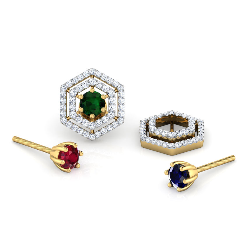 Hex Multi-Style Stud Earrings