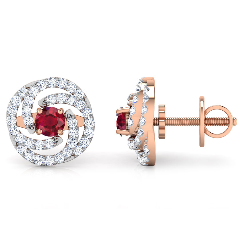 Swirl Multi-Style Gemstone Stud Earrings Swirl Multi-Style Gemstone Stud Earrings