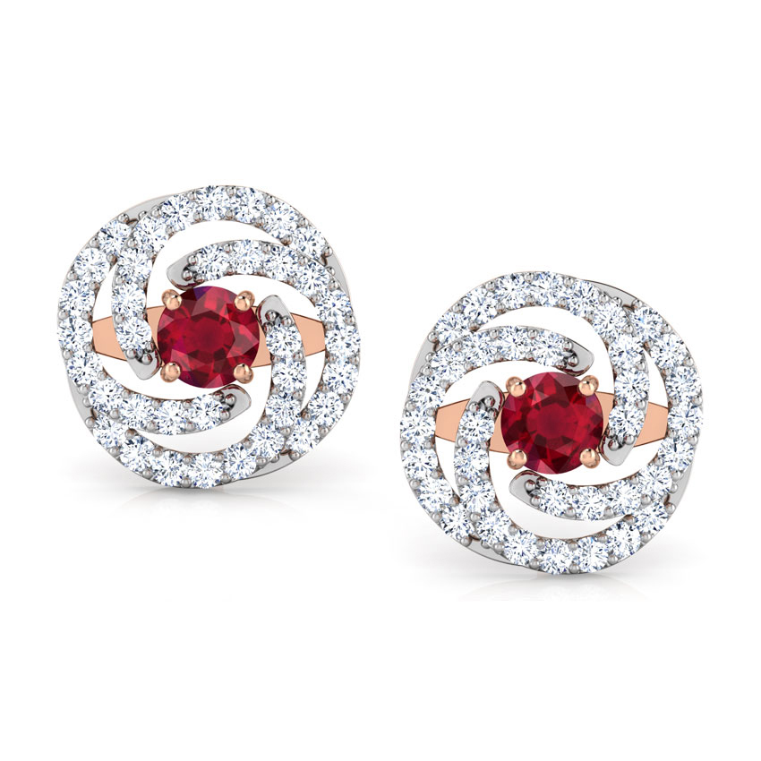 Swirl Multi-Style Gemstone Stud Earrings Swirl Multi-Style Gemstone Stud Earrings