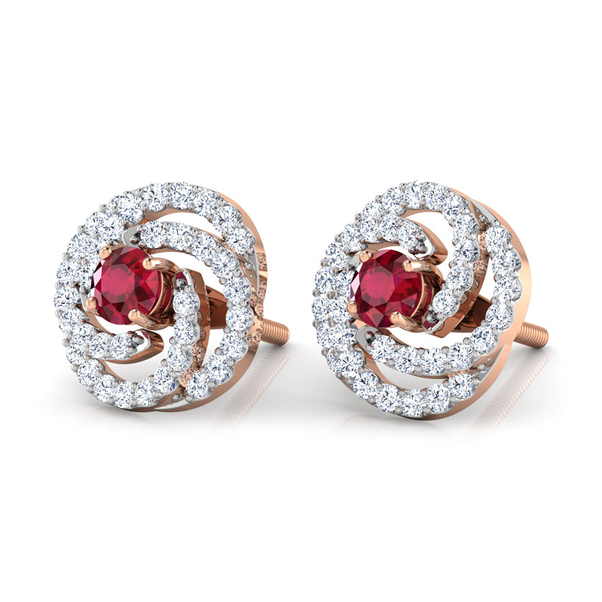Swirl Multi-Style Gemstone Stud Earrings Swirl Multi-Style Gemstone Stud Earrings