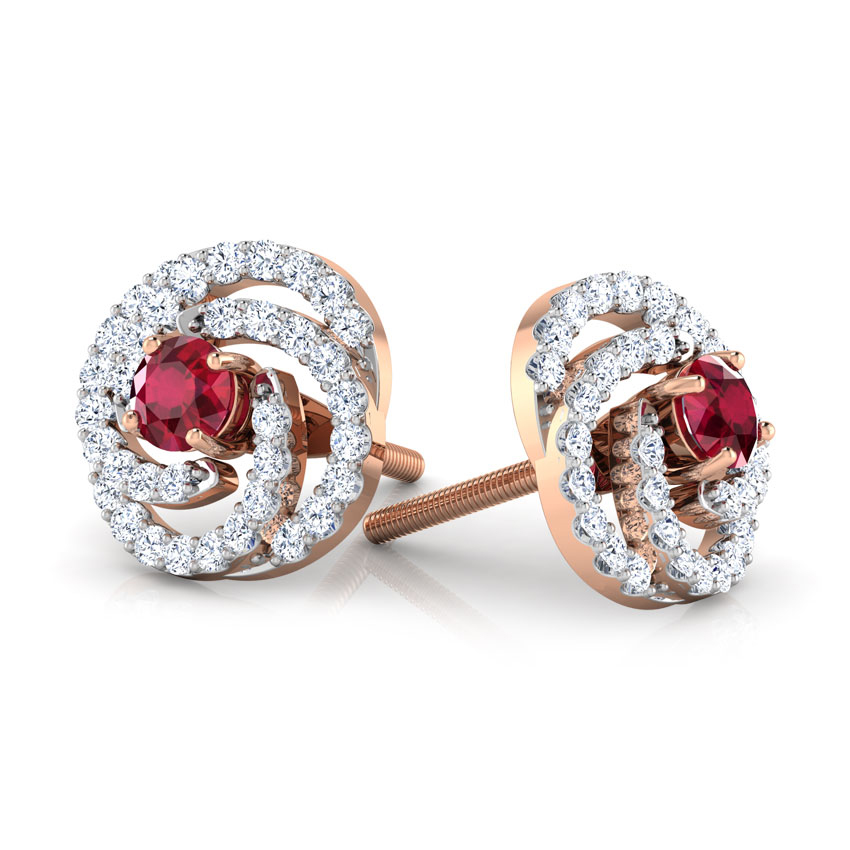 Swirl Multi-Style Gemstone Stud Earrings Swirl Multi-Style Gemstone Stud Earrings