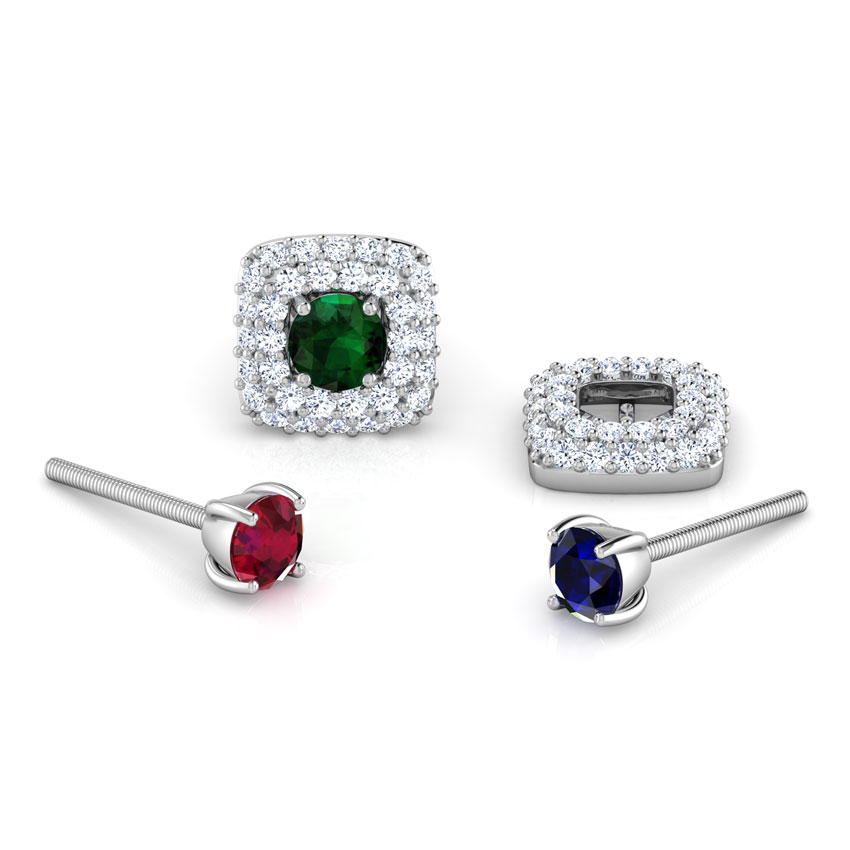 Quad Multi-Style Stud Earrings