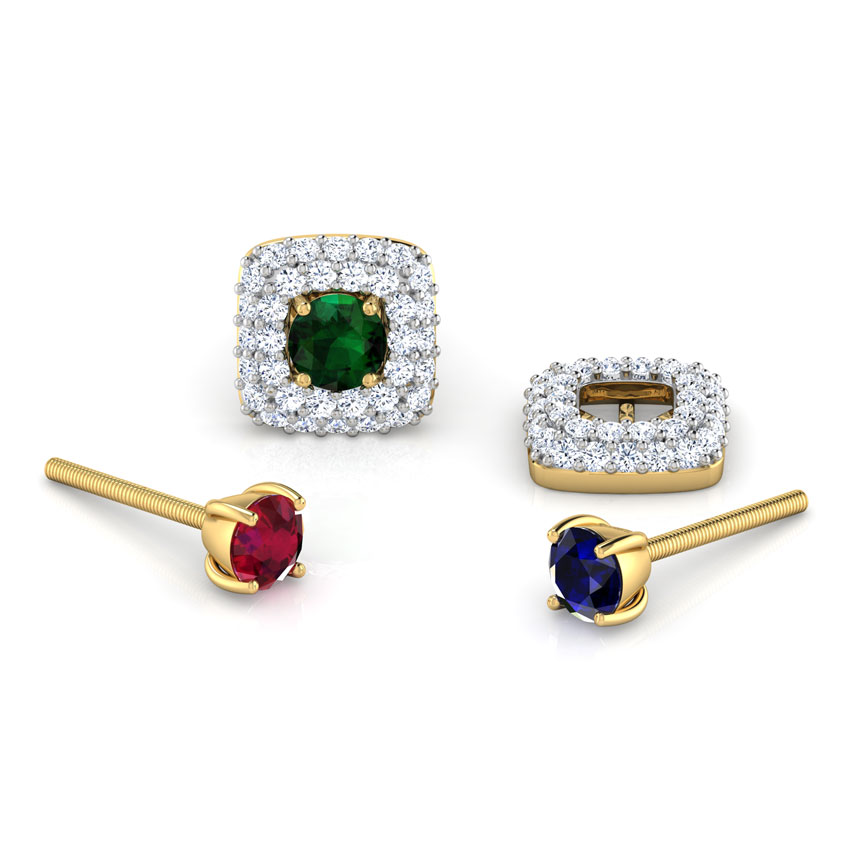 Quad Multi-Style Stud Earrings