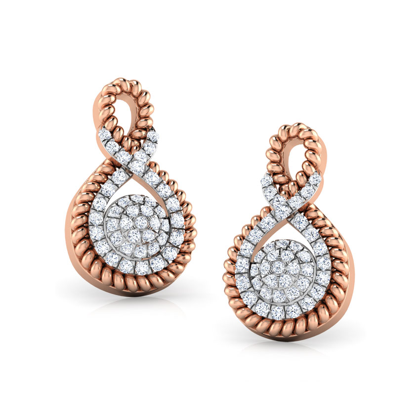 Infinity Cluster Stud Earrings